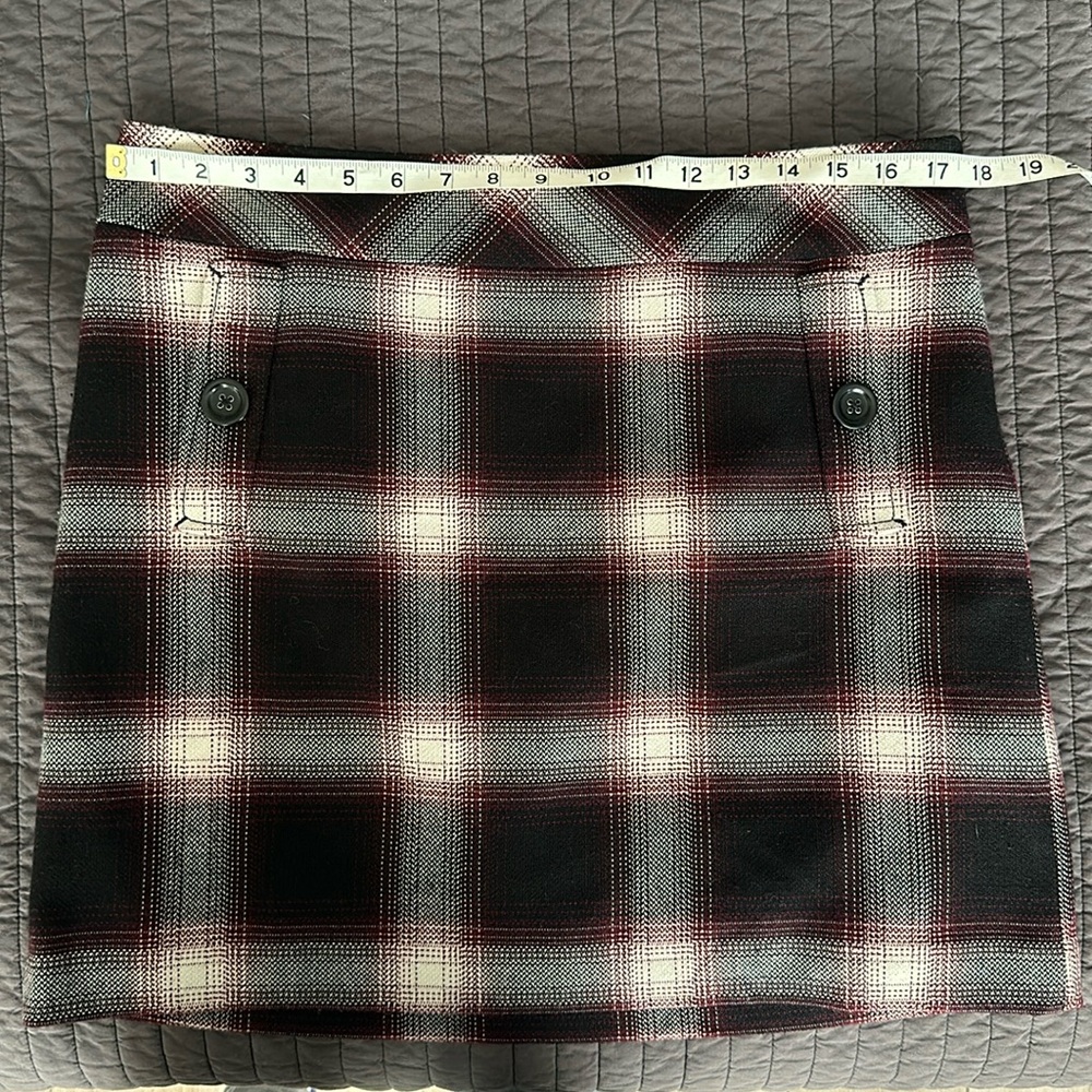 Loft plaid mini skirt